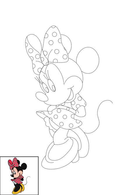 How to Draw Minnie Mouse Step by Step Cute Drawings With Pencil, How To Draw Minnie Mouse Easy, Step By Step Minnie Mouse Drawing, Drawing Of Minnie Mouse, Minnie Mouse Doodle, Drawings With Pencil, Minnie Mouse Sketch, Draw Minnie Mouse, Mouse Cute