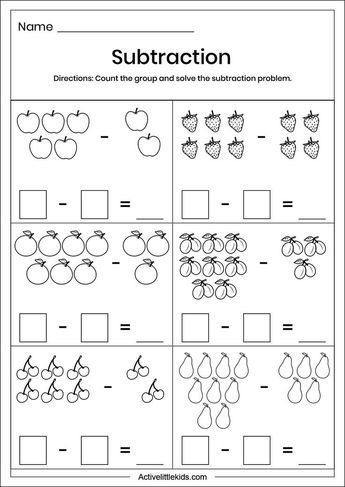 Free download counting group subtraction worksheets. Subtraction Worksheets Grade 1 Free Printable, Free Subtraction Worksheets, Subtraction Worksheets For Kindergarten, Kindergarten Subtraction, Sponsorship Letter, Subtraction Kindergarten, Kindergarten Math Worksheets Free, Worksheets For Kindergarten, 1st Grade Math Worksheets