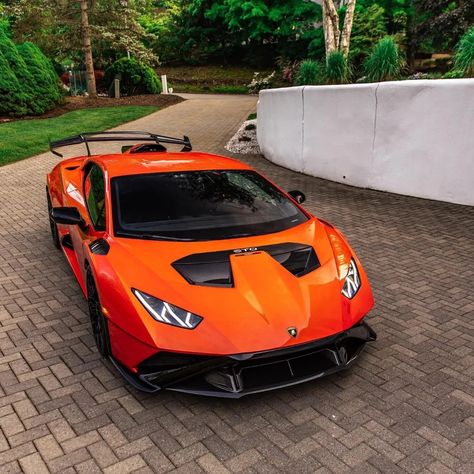 Beautiful orange Lamborghini huracan STO supercar #lamborghini #lambo #supercars #sto #carporn Lamborghini Aventador Orange, Lamborghini Huracan Orange, Orange Lamborghini, Lamborghini Huracan Sto, Lambo Huracan, Huracan Sto, Aventador Roadster, Lamborghini Aventador Roadster, Roadster Car