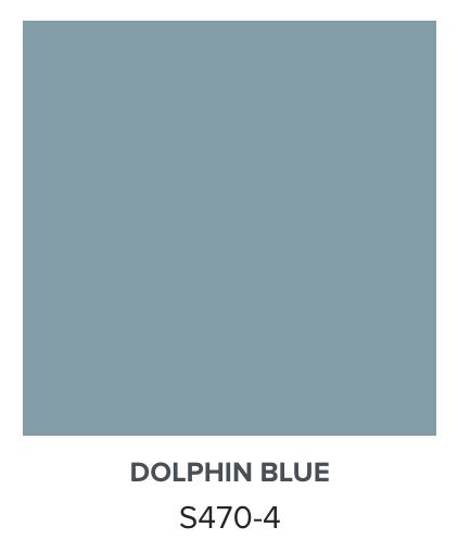 Dolphin Blue is a dark grayish blue inspired by the fun-loving creatures of the ocean. Blue Dolphin, Grayish Blue, Greyish Blue, Dolphins, The Ocean, Color Palette, Blue Color, Blue, Color