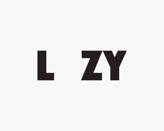 LAZY logo Lazy Logo Design, Lazy Boy, Brand Ideas, Typographic Design, Typography, Logo Design, ? Logo, Drinks, Beauty