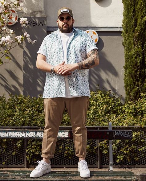 Plus Size Male Fashion Summer, Outfits For Men Plus Size, Mens Plus Size Fashion Summer, Plus Size Mens Summer Outfits, Plus Size Men Outfits Summer, Mens Outfits Plus Size, Fat Man Fashion, Outfits For Fat Men, Big Guy Fashion