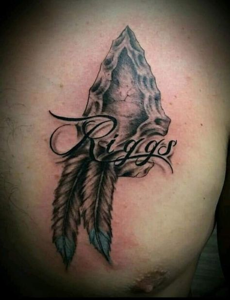 Arrowhead With Feathers Tattoo, Arrow Head Tattoo, Arrowhead Tattoo For Women, Arrowhead Tattoo, Feather Hip Tattoos, Arrow Head Tattoos, Rope Tattoo, Native American Tattoo Designs, Arrow Feather