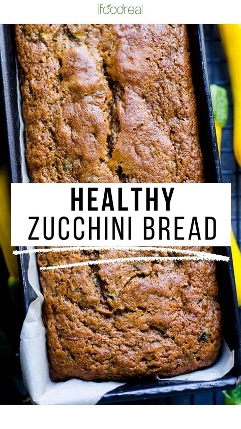 Healthy Zucchini Bread with applesauce, whole wheat flour and low sugar and low fat. A super delicious, easy and moist recipe. Healthy Zucchini Bread With Applesauce, Zucchini Bread With Applesauce, Recipe With Applesauce, Bread With Applesauce, Healthy Zucchini Bread, Baking Fails, Best Zucchini Bread, Zucchini Bread Healthy, Recipe Zucchini