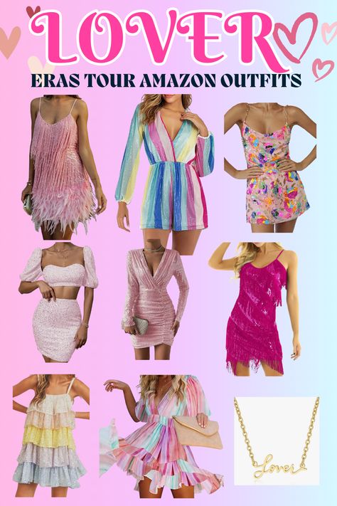 taylor swift, eras tour, the eras tour, lover, pink, pastel, hearts amazon outfit, dress necklace, swiftie, pink, colorful outfit sequin, cruel summer, concert outfit, concerts, fast, Taylor Swift Eras Tour Outfits Lover Amazon, Lovers Taylor Swift Outfit, Taylor Swift Lovers Outfit, Lover Inspired Outfits Taylor Swift, Taylor Swift Outfit Eras, Lover Taylor Swift Eras Tour, Lovers Era Outfits, Cruel Summer Eras Tour, Lover Era Outfits