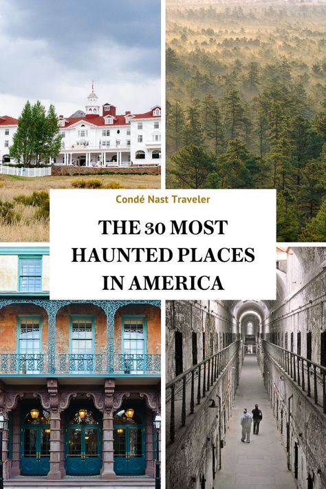 Take a coast-to-coast tour of the most #haunted places in America, where lingering spirits roam through the halls of hotels, abandoned insane asylums, Broadway theaters, and even a city zoo. Haunted Houses In America, Haunted America, Haunted Locations, Ghost Sightings, City Zoo, Travel America, Scary Stuff, Spooky Places, Places In America