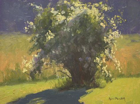 Mock Orange Bush, Mock Orange, Southwest Art, Arts Center, Plein Air Paintings, Colorful Landscape, Magazine Art, Art Center, Painting Style