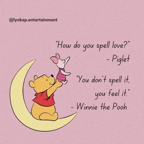 Winnie The Pooh Quotes Love, River Crafts, Pooh And Piglet Quotes, Piglet Quotes, Lil Quotes, Laptop Wallpaper Quotes, Beautiful Sentences, Piglet Winnie The Pooh, Comfort Movie