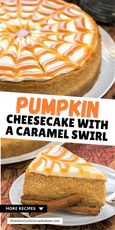 Pumpkin Cheesecake With Caramel Sauce, Quick And Easy Thanksgiving Desserts, Best Homemade Cheesecake, Best Homemade Cheesecake Recipe, Pumpkin Caramel Cheesecake, Homemade Cheesecake Recipe, Roasted Pumpkin Recipes, Fresh Pumpkin Recipes, Homemade Cheesecake Recipes