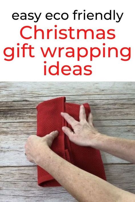 How To Wrap Towels As A Gift Ideas, Wrapping Towels For A Gift, Wrap Alternatives, Gift Wrapping Diy, Christmas Gift Wrapping Ideas, Eco Friendly Christmas Gifts, Easy Fall Wreaths, Dollar Store Christmas Crafts, Christmas Crafts Diy Projects