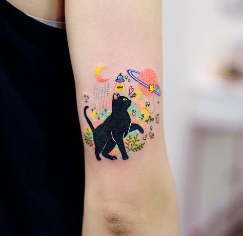 Tattoos Mermaid, Hamsa Tattoo, Mermaid Vibes, Cat Tattoos, Inspiration Tattoos, Cat Tattoo Designs, Cute Little Tattoos, Initial Tattoo, Tiny Tattoo