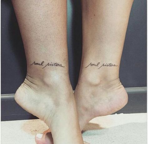 Sister Meaningful Tattoos, Simple Small Tattoos, Deep Meaningful Tattoos, Soul Sister Tattoos, Tattoos Neck, Personalized Tattoos, Tattoos Fonts, Sisters Tattoo, Fashion Tattoos