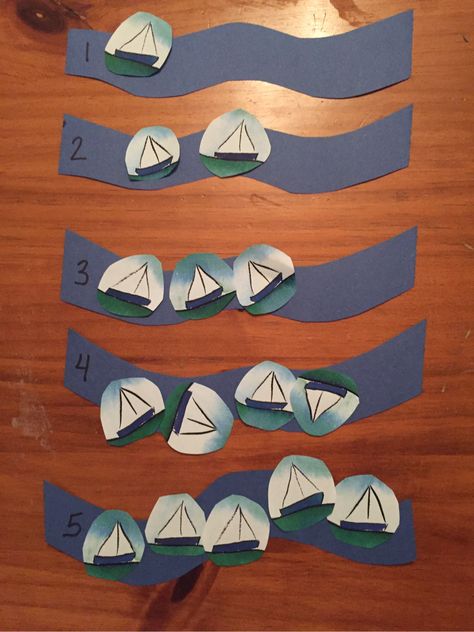 Water Vehicles Preschool Craft, Preschool Water Transportation Activities, Row Row Row Your Boat Activities Preschool, Boats Theme Preschool, Boat Transportation Preschool, Boat Theme Preschool, Boat Math Activities Preschool, Ship Activities Preschool, Boats Preschool Activities