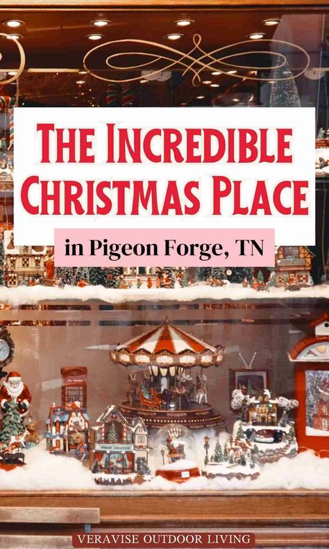 Looking for the perfect Christmas shop in Pigeon Forge? Look no further than the Incredible Christmas Place! This Pigeon Forge vacation guide will tell you everything you need to know about this one-of-a-kind store. Gatlinburg Honeymoon, Gatlinburg Christmas, Pigeon Forge Restaurants, Christmas Vacation Destinations, Gatlinburg Tennessee Vacation, Pigeon Forge Vacation, Shopping Village, Tennessee Road Trip, Tennessee Christmas