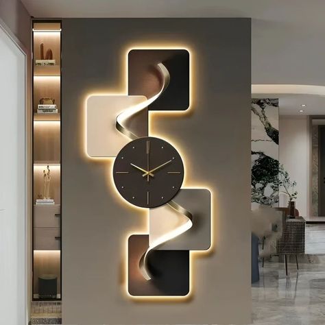 𝐏𝐫𝐨𝐝𝐮𝐜𝐭 𝐋𝐢𝐧𝐤 𝐢𝐧 𝐁𝐢𝐨 @mavigadget⁠ Elevate your space with the Modern Handcrafted Geometric LED Clock, a blend of contemporary design and functional artistry. ⁠ ⁠ Product: Modern Handcrafted Geometric LED Clock⁠ ⁠ 💎 Find more -> @mavigadget⁠ ⁠ ▶️ Share this with someone who would love this.⁠ ⁠ 📱Download our mobile app - www.mavigadget.app⁠ ⁠ 🔗Visit www.mavigadget.com to discover unique and amazing products⁠ 🎯Sell your products on Mavigadget - Visit our website for more info!⁠ 💰Become an affilia... Body Wall Clocks And Shelves, Unique Wall Clocks Overstock, Cool Unique Wall Clock, Illuminated Wall Clocks, Light Wall Art, Led Clock, Wall Clock Design, Room Ambiance, Modern Clock