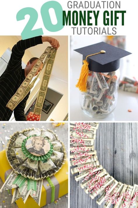 Wondering what to give as a gift for graduation? Click here for 20 Cute Graduation Money Gift Ideas each with a step-by-step tutorial. #thecraftyblogstalker #graduationmoneygifts #graduationgifts #moneygifts Money Gift Ideas For Graduation, Diy Money Gift Ideas, Gift Ideas For Graduation, Handmade Graduation Gifts, Money Gift Ideas, Graduation Gifts For Boys, Graduation Money Gifts, Diy Graduation Gifts, Boy Graduation