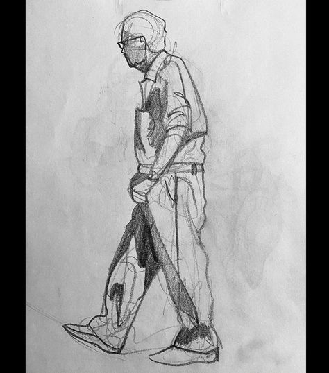 Ashish Chauhan on Instagram: “Today’s rapid sketch 😊 Call / DM me for my online course related query ☎️ 8920114745 (Whatsapp is also available)🟢 . . Do let me know if…” Different Human Poses Sketch, Human Sketch Reference, Live Sketching Human Figures, Human Figure Sketches Basic, Rapid Sketches Of Human, Full Body Sketch Reference, Human Sketching, Thinking Sketch, Hatching Shading