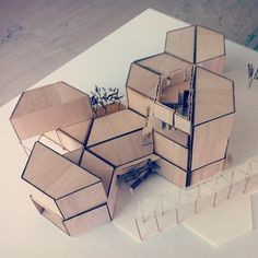 Hexagonal Architecture, Hexagon House, Maquette Architecture, Module Design, Concept Models Architecture, Architecture Concept Diagram, Arch Model, Architecture Models, Architecture Model Making