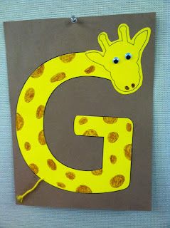 G Is For Giraffe Craft, G For Giraffe Craft, G Is For Craft, Giraffe Template, G Is For Giraffe, Letter G Crafts, Step Children, Preschool Letter Crafts, Giraffe Crafts