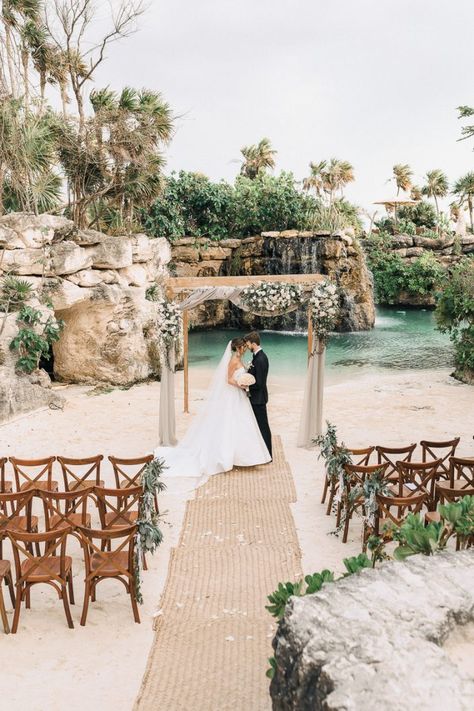 Latino Wedding Dress, Jungle Beach Wedding, Wedding In Dominican Republic, Cancun Beach Wedding, Hotel Xcaret Wedding, La Paz Mexico Wedding, Beach Wedding Hawaii, Dreams Natura Cancun Wedding, Hotel Xcaret Mexico Wedding