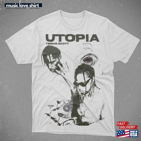 Travis Scott Concert Wear Utopia T-Shirt Merch Hoodie Check more at https://musicloveshirt.com/product/travis-scott-concert-wear-utopia-t-shirt-merch-hoodie/ Travis Scott Merch, Travis Scott Concert, Concert Wear, Concert Shirts, Travis Scott, Love Shirt, Tee Design, Crew Neck Sweatshirt, Favorite Outfit