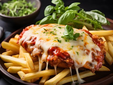 Australian Chicken Parma, Chicken Parma, Chicken Schnitzel, Chicken Parmigiana, Chicken Parm, Comfort Food Recipes Dinners, Quick Chicken, Fresh Chicken, Ham And Cheese