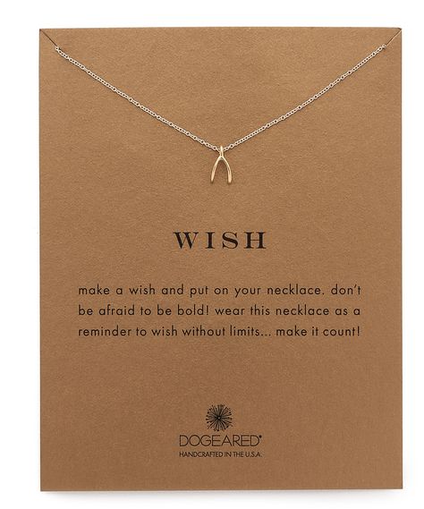 Dogeared Wish Necklace Wish Bone, Wish Necklace, Dogeared Jewelry, Ideas Regalos, Bone Necklace, Gold Charms, 14k Gold Necklace, Thank You God, Vermeil Jewelry