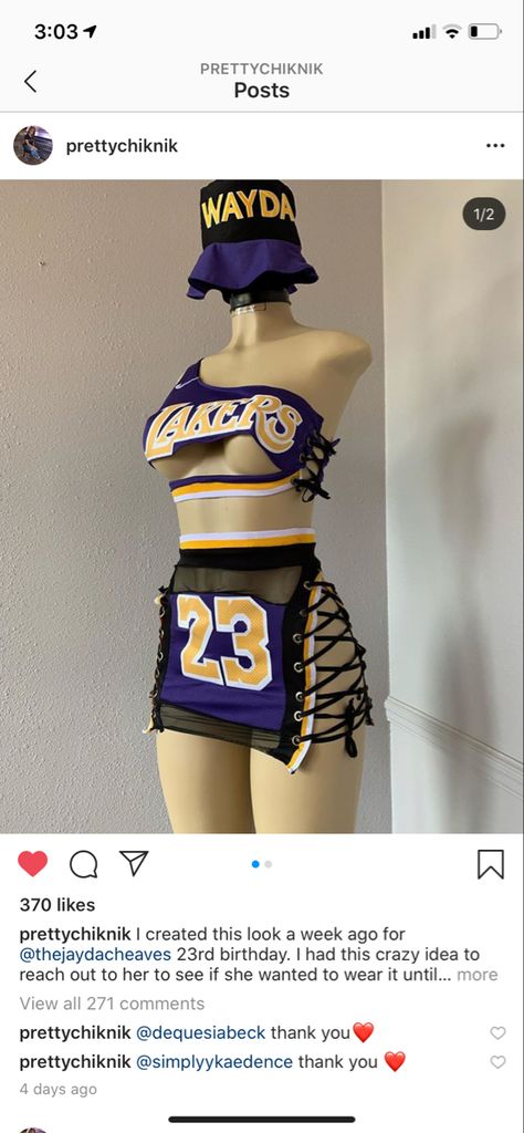 Two Piece Jersey Outfit, 23 Jersey Outfit, Baddie Jersey Outfits, Custom Jersey Outfit, Jersey Party Outfit, Chloe Bailey Outfits, Jersey Dress Outfit, Birthday Outfit Ideas, Jersey Dresses