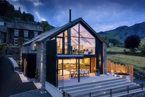 Valley Cottage, Farmhouse Architecture, Cottage Lake, Decking Area, Lake District National Park, Stunning Interiors, Built In Wardrobe, Holiday Cottage, Lake District