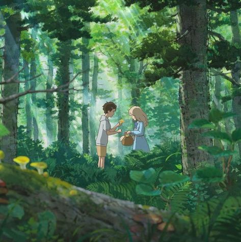 When Marnie Was There, Personajes Studio Ghibli, Chihiro Y Haku, Studio Ghibli Background, Studio Ghibli Characters, Ghibli Artwork, Studio Ghibli Movies, Studio Ghibli Art, Ghibli Art