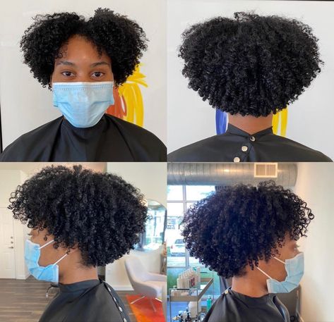 Taper Haircut Women Black, Afro Shapes 4c, Shaped Afro Natural Hair, Heart Shaped Natural Haircut, Coily Haircuts, Natural Curly Fro, Natural Hair Cuts Shape, Shaped Afro, Afro Shapes