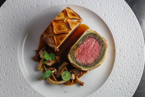 Beef Wellington | Eater's manifesto Red Wine Gravy, Steak Dishes, Beef Fillet, Fine Dining Recipes, Bbc Good Food, Beef Wellington, Fun Group, Bbc Good Food Recipes, Group Games