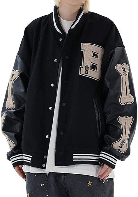 Korea Letter, Leather Baseball Jacket, College Casual, Racing Jackets, Striped Sweatpants, Varsity Jackets, Varsity Jacket Men, Baseball Varsity Jacket, Hip Hop Streetwear