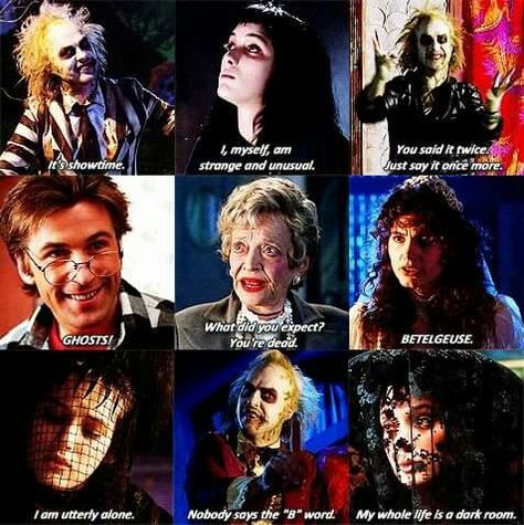 Beetlejuice Beetlejuice Quotes, Juice Movie, Beetlejuice 1988, Beetlejuice Cartoon, Beetlejuice Movie, Beetlejuice Halloween, Geena Davis, Johnny Depp Movies, Tim Burton Art