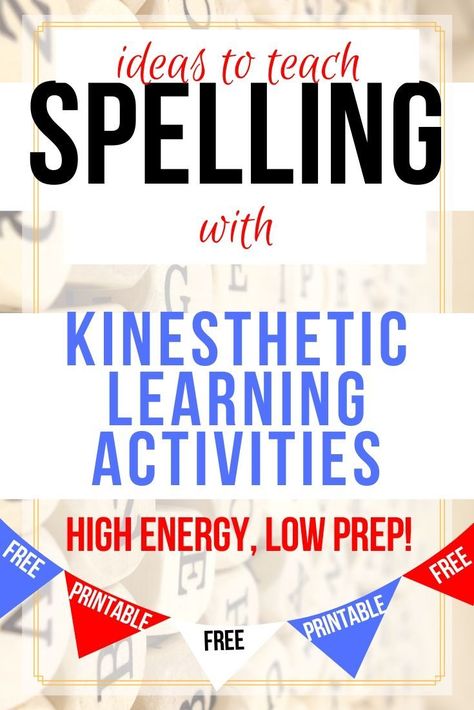 Spelling word activities and ideas for spelling word practice. Grab these spelling activities, spelling games, and all kinds of ideas for spelling practice. If you are  teaching spelling words to kids with ADHD or who just need to spend energy with kinesthetic learning activities, this article and list is for you! Kinesthetic Spelling Activities, Outdoor Spelling Activities, Learning Spelling Words Activities, Kinesthetic Learning Activities Reading, Games To Practice Spelling Words, Spelling Review Games, Fun Ways To Learn Spelling Words, Spelling Games For 1st Grade, Spelling Games 3rd Grade