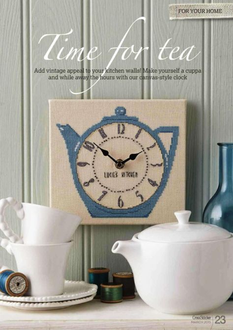 Clock Cross Stitch Pattern, Clock Cross Stitch, Cross Stitch Clock, Stitch Clock, Stitch Box, Free Cross Stitch Pattern, Stitch 2, Free Cross Stitch, Cooking Timer