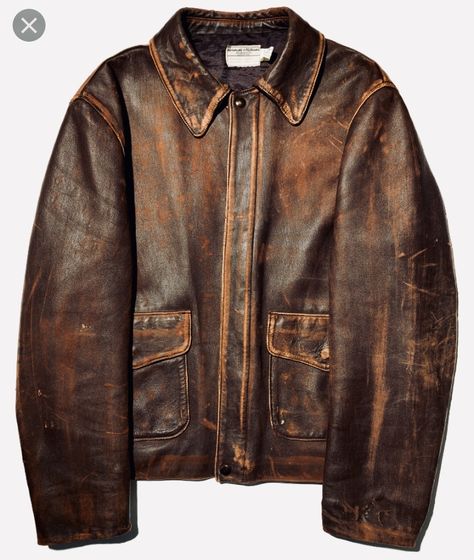 Indiana Jones’ Leather Jacket from “Indiana Jones and the Last Crusade” Aged Leather Jacket, Leather Jacket Reference, Indiana Jones Jacket, Old Leather Jacket, Pilot Leather Jacket, Green Varsity Jacket, The Last Crusade, Ellie Tlou, Last Crusade