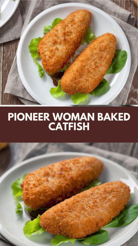 Pioneer Woman’s Baked Catfish recipe is made with catfish fillets coated in a blend of cornmeal and Cajun seasoning, baked for 15 minutes to perfection with olive oil, salt, and pepper, and served with lemon wedges. Catfish Seasoning Recipe, Bake Catfish Recipes Oven, Baked Catfish Recipes Oven, Catfish Recipes Baked, Baked Catfish Fillets, Baked Catfish Recipes, Catfish Dinner, Catfish Fillets, Pioneer Kitchen