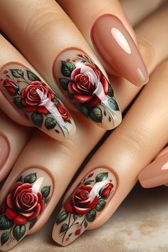 Diy Valentine's Nails, Bow Nail Designs, Pink Nail Colors, Romantic Nails, Fall Nail Art Designs, Heart Nail Art, Nail Designs Valentines, Blush Nails, Glamorous Nails