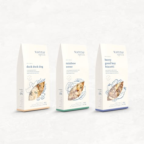 Dog Food Packaging Design, Minimalist Packaging Design, Granola Packaging, Illustrated Packaging, Dog Treat Packaging, Nutty Buddy, Pet Food Packaging, Minimalist Packaging, Line Illustrations