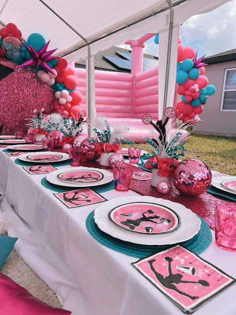 Cheerleading Summer Party Ideas | Photo 1 of 8 Cheer Pool Party Ideas, Cheer End Of Season Party, Cheer Birthday Party Ideas, Cheerleading Birthday Party Ideas, Cheerleader Birthday Party, Cheer Birthday Party, Cheerleader Birthday, Cheerleading Party, Summer Party Ideas