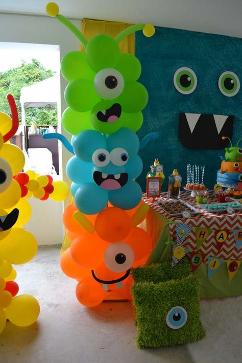 {Little Monster Birthday Bash} | CatchMyParty.com