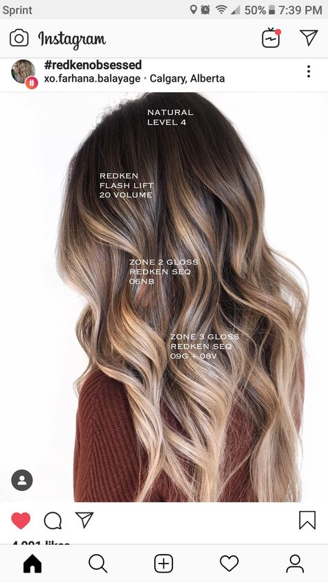 Redken Hair Color, Redken Hair Products, Hair Color Formulas, Brunette Balayage, Balayage Blonde, Brunette Balayage Hair, Brown Hair Balayage, Ombré Hair, Balayage Brunette