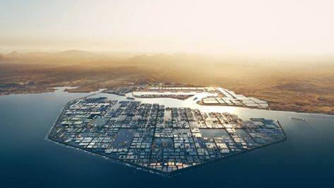 Discover Oxagon: NEOM's reimagined industrial city, a pioneering cognitive city Bin Salman, Hydrogen Fuel Cell, Floating City, Amnesty International, Zaha Hadid Architects, المملكة العربية السعودية, Smart City, Zaha Hadid, Transportation Services