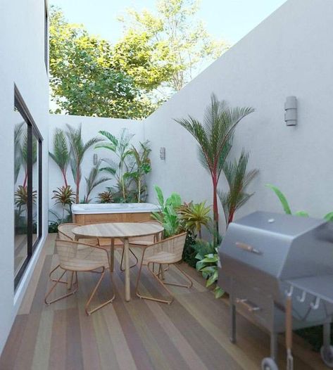 Small Lanai Ideas Philippines, Small Rooftop Design, Small Townhouse Backyard Ideas, Townhouse Backyard Ideas, Small Patio Ideas Townhouse, Small Backyard Garden Design, Rooftop Patio Design, Small Courtyard Gardens, Rooftop Design