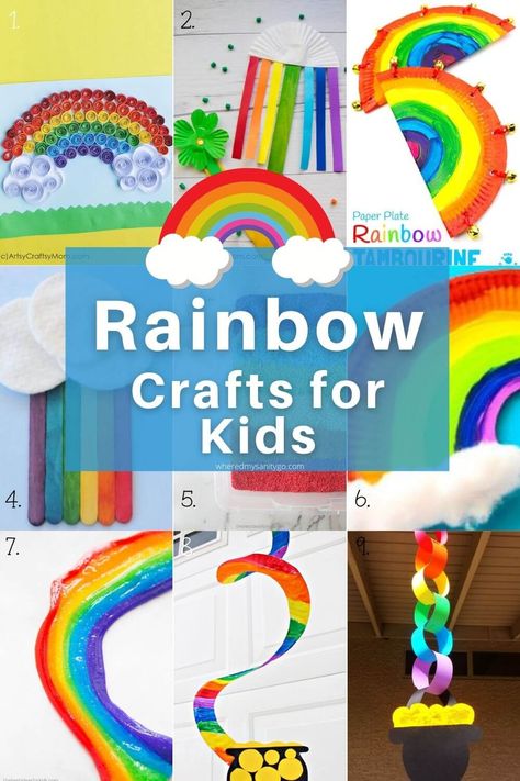 Rainbow Crafts for Kids To Help Learn Colors Pride Month Crafts For Kids, Pride Month Crafts, Writing Prompts Elementary School, Colourful Crafts, Rainbow Crafts For Kids, Fall Writing Prompts, Educational Youtube Channels, Art Handouts, Rainbow Craft