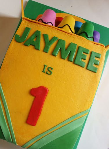 Crayola Cake, Crayon Cake, Crayon Candles, Kids Birthday Party Cake, Tooth Cake, Her First Birthday, School Cake, 4th Birthday Cakes, 5th Birthday Party Ideas