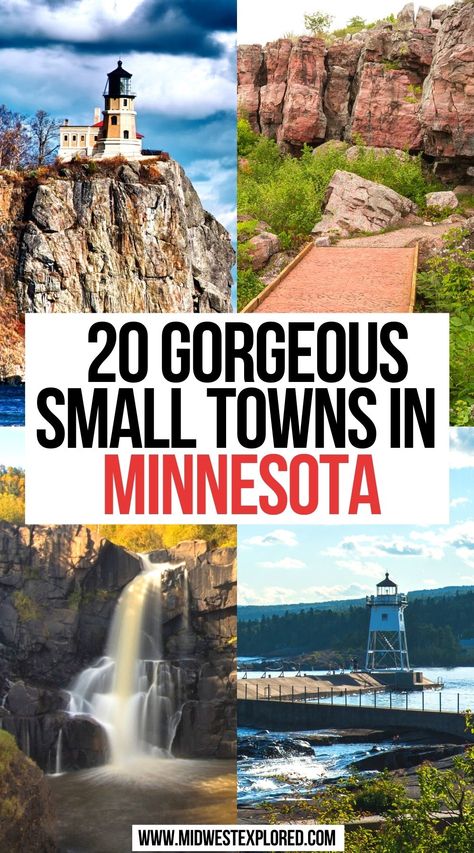 Gorgeous Small Towns in Minnesota Minnesota Adventures, Travel Minnesota, Midwest Road Trip, Minnesota Travel, Midwest Travel, Visit Places, Visit Usa, Travel Bucket List Usa, Usa Travel Guide