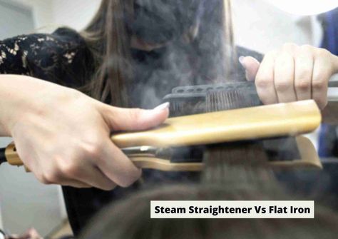 Which is better – steam straightener vs flat iron? What are the pros and cons of each? And which straightener is better for curly hair. Find out more here! If there is one hair styling tool that is a favorite of many women out there it’s the hair straightener. But did you know that there … Steam Straightener Vs Flat Iron | Which One Is Better For Hair In 2023 Read More » Steam Straightener, Steam Hair Straightener, Type 4c Hairstyles, Straightening Curly Hair, Flat Irons Best, Titanium Flat Iron, Hair Steaming, High Porosity Hair, Best Hair Straightener