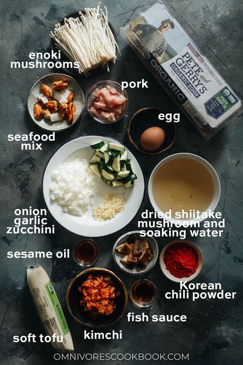 Take your taste buds to Korea with sundubu-jjigae, a delightfully spicy tofu stew that will bring you comfort and warmth in every bowl! Sundubu Recipe, Soondubu Jjigae Recipe, Sundubu Jiggae, Sundubu Jjigae Recipe, Tofu Stew Recipe, Doenjang Jjigae Recipe, Kimchi Jjigae Recipe, Korean Tofu Stew, Sundubu Jjigae